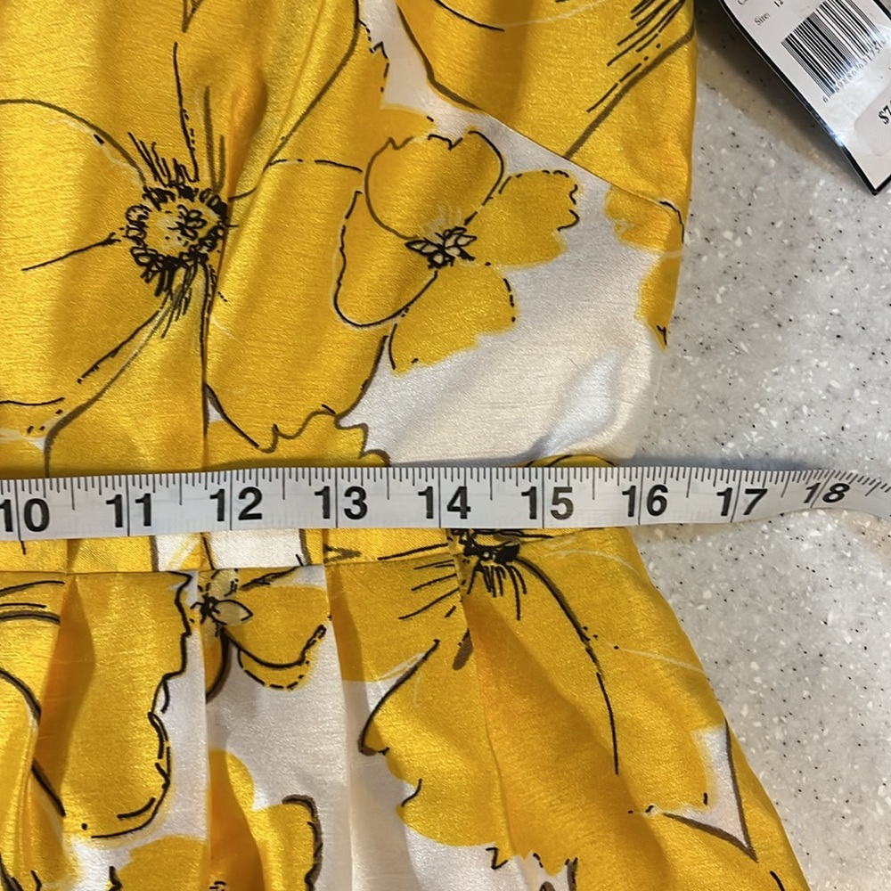 NWT Jessica Howard Sleeveless Yellow Floral Dress - Picture 8 of 9